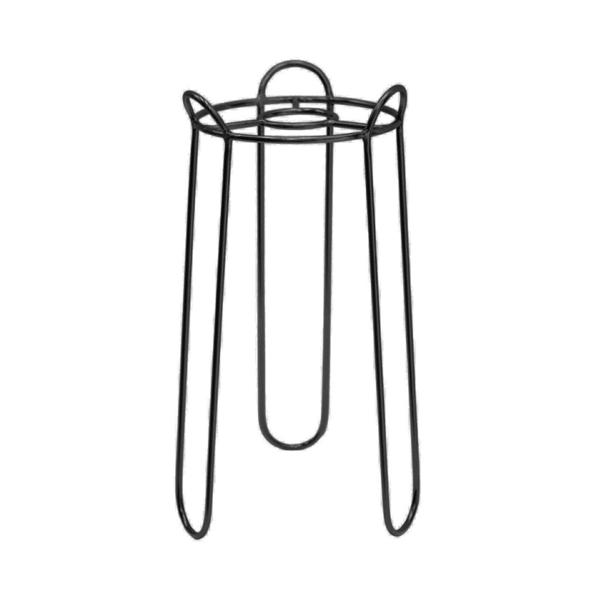 Saluzzo Small Indoor Plant Stand Black Metal - Sleek & Contemporary, Suits Modern Interiors Quality Home Decor Garden & Outdoor Living and Gifts