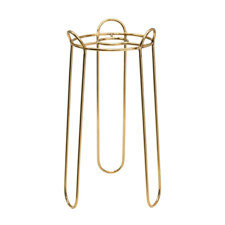 Saluzzo Small Indoor Plant Stand Gold Metal - Sleek & Contemporary, Suits Modern Interiors Quality Home Decor Garden & Outdoor Living and Gifts