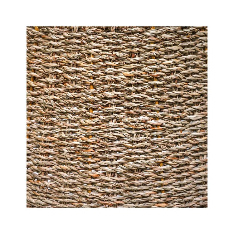 Seagrass Christmas Tree Skirt Round - Foldable, Natural Brown Quality Home Decor Garden & Outdoor Living and Gifts