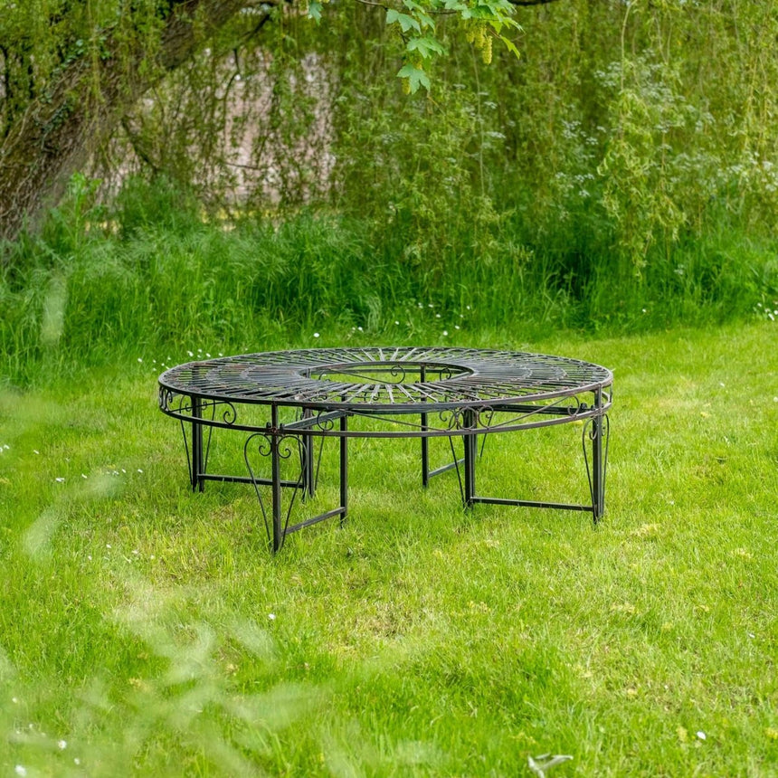 Set of 2 Curved Garden Benches - Vintage Iron Quality Home Decor Garden & Outdoor Living and Gifts