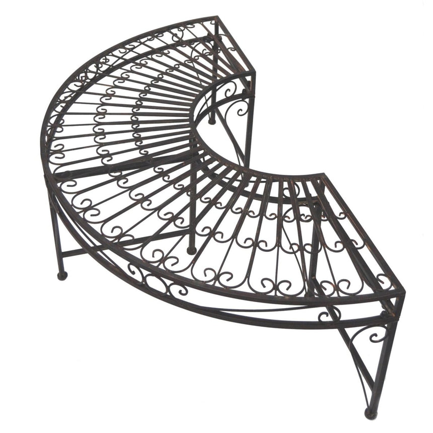 Set of 2 Curved Garden Benches - Vintage Iron Quality Home Decor Garden & Outdoor Living and Gifts
