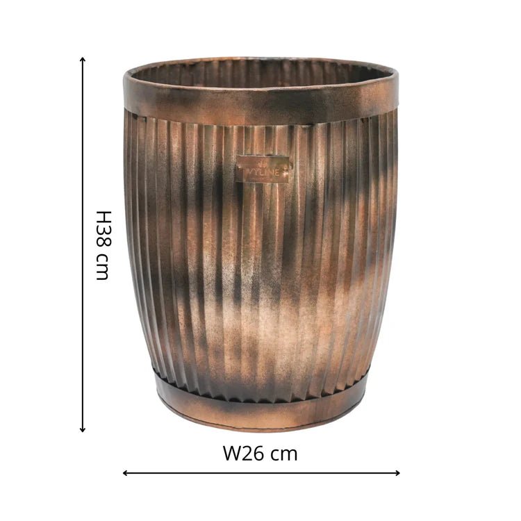 Set of 2 Hampton Outdoor Planters Copper Finish - Inspired by Hampton Court Palace Gardens Quality Home Decor Garden & Outdoor Living and Gifts