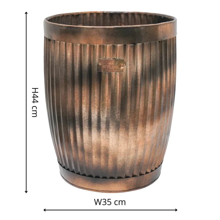 Set of 2 Hampton Outdoor Planters Copper Finish - Inspired by Hampton Court Palace Gardens Quality Home Decor Garden & Outdoor Living and Gifts
