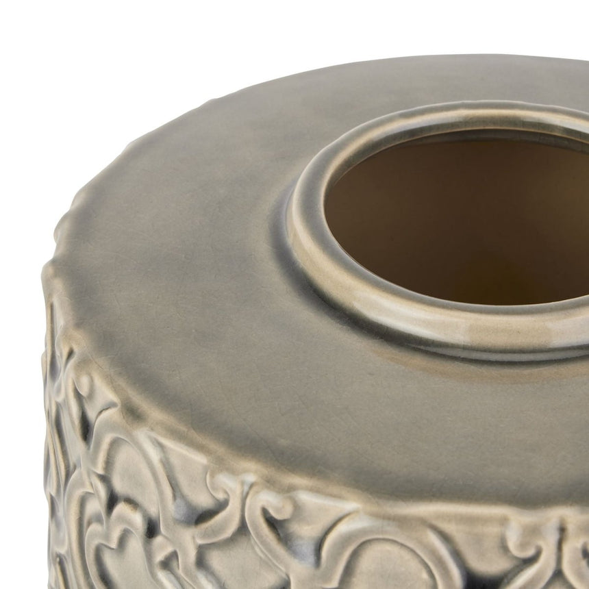 Seville Collection Grey Marrakesh Urn - Decorative Ornaments UK Luxury Home Decor Garden & Outdoor And Gifts