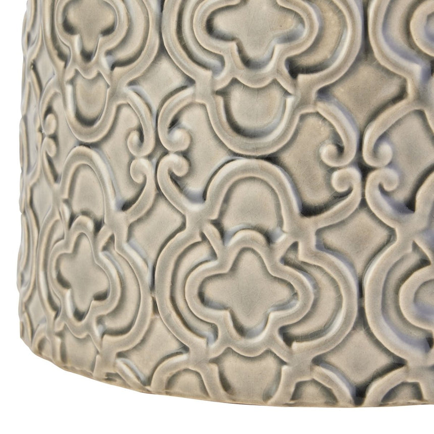Seville Collection Grey Marrakesh Urn - Decorative Ornaments UK Luxury Home Decor Garden & Outdoor And Gifts
