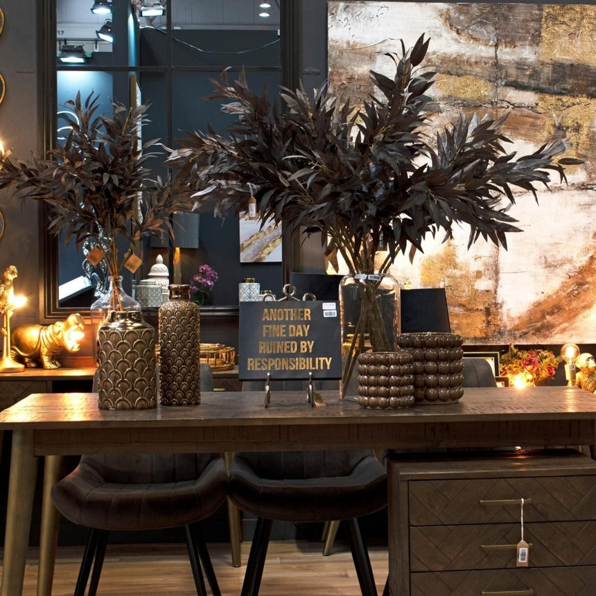 Large Caramel Brown Bubble Texture Indoor Planter Luxury Home Decor Garden & Outdoor And Gifts