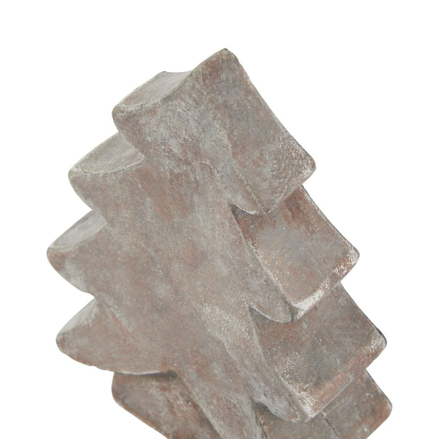 Small 17cm Tall Rustic Brown Ceramic Tree Decoration Ornament Luxury Home Decor Garden & Outdoor And Gifts