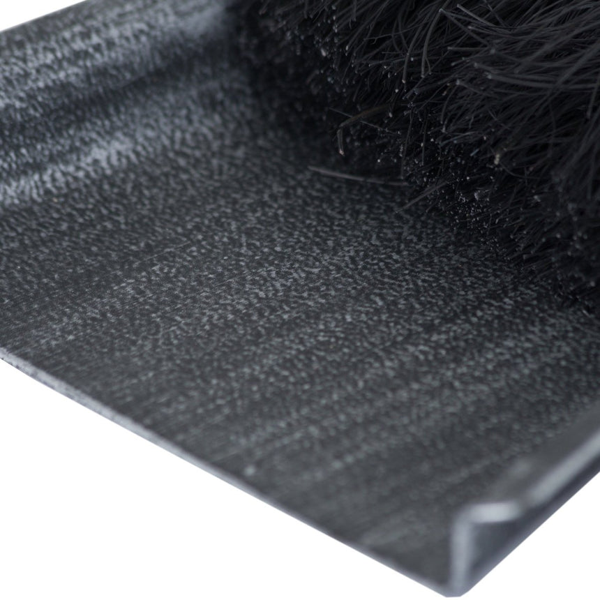 Fireplace Hearth Tidy In Silver Brushed Steel Finish - Hand Brush and Shovel Luxury Home Decor Garden & Outdoor And Gifts