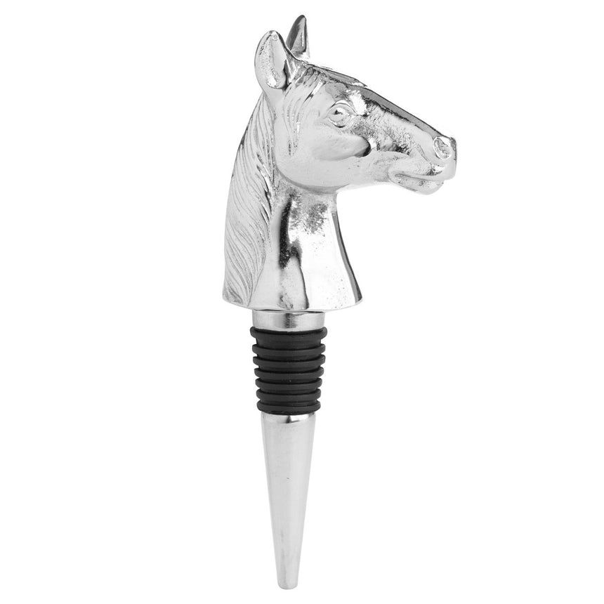 Silver Nickel Horse Bottle Stopper - Kitchen & Tableware UK Luxury Home Decor Garden & Outdoor And Gifts