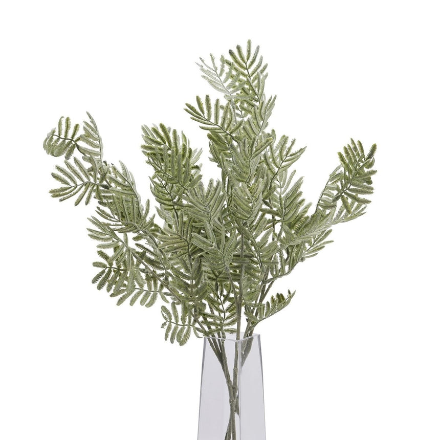 Silver Wattle Leaf - Luxury Artificial Flower Single Stem Luxury Home Decor Garden & Outdoor And Gifts