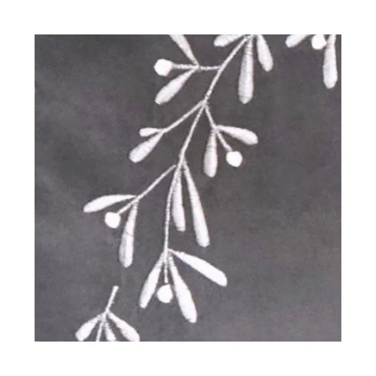 Slate Velvet Mistletoe Christmas Tree Skirt Quality Home Decor Garden & Outdoor Living and Gifts