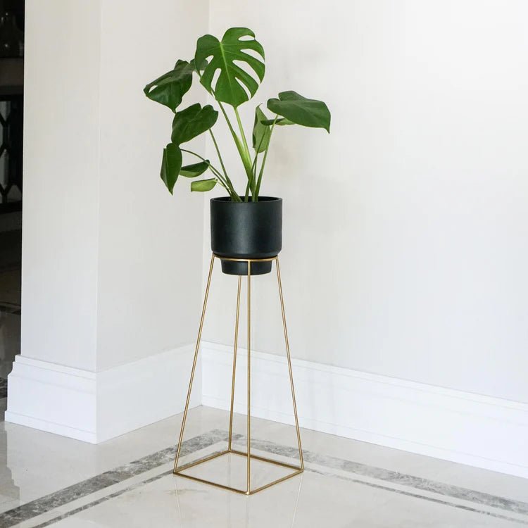 Small Gold Finish Indoor Plant Stand Luxury Home Decor Garden & Outdoor And Gifts