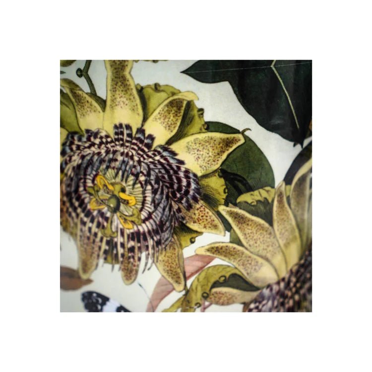 Small Kew Gardens Archive Print Metal Planter & Saucer Set - Comes in a Gift Box Luxury Home Decor Garden & Outdoor And Gifts