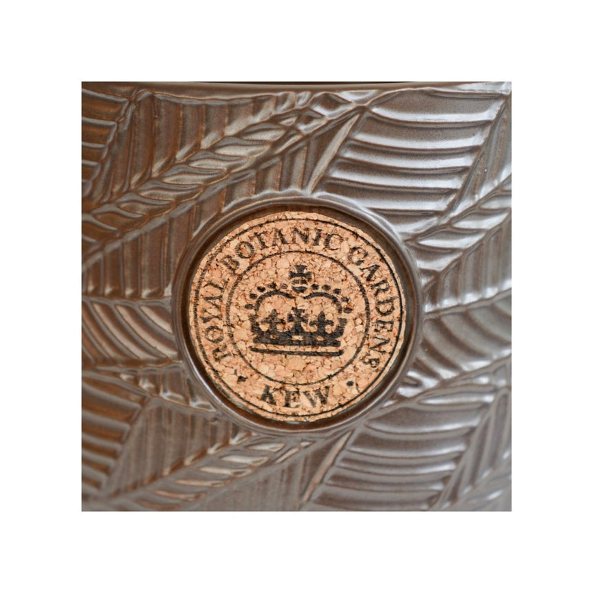 Small Kew Gardens Ceramic Leaf Inspired Charcoal / Dark Grey Indoor Planter Luxury Home Decor Garden & Outdoor And Gifts