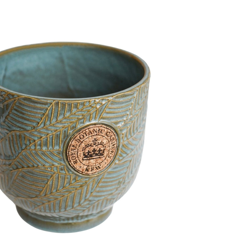 Small Kew Gardens Ceramic Leaf Inspired Moss Green Indoor Planter Luxury Home Decor Garden & Outdoor And Gifts