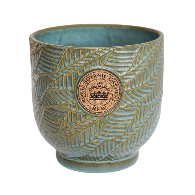 Small Kew Gardens Ceramic Leaf Inspired Moss Green Indoor Planter Luxury Home Decor Garden & Outdoor And Gifts
