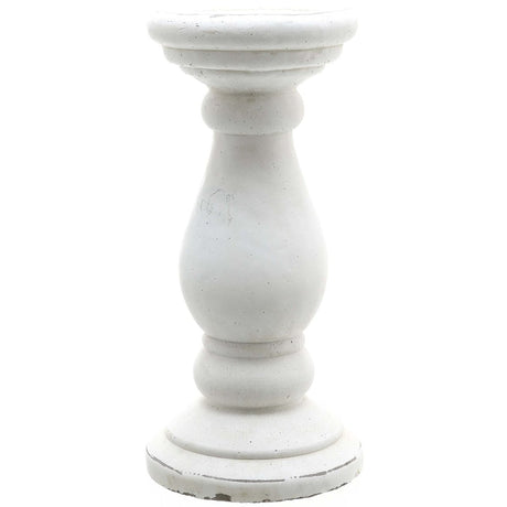 Small Matt White Ceramic Candle Holder - Designer Luxury Candle Holders Luxury Home Decor Garden & Outdoor And Gifts