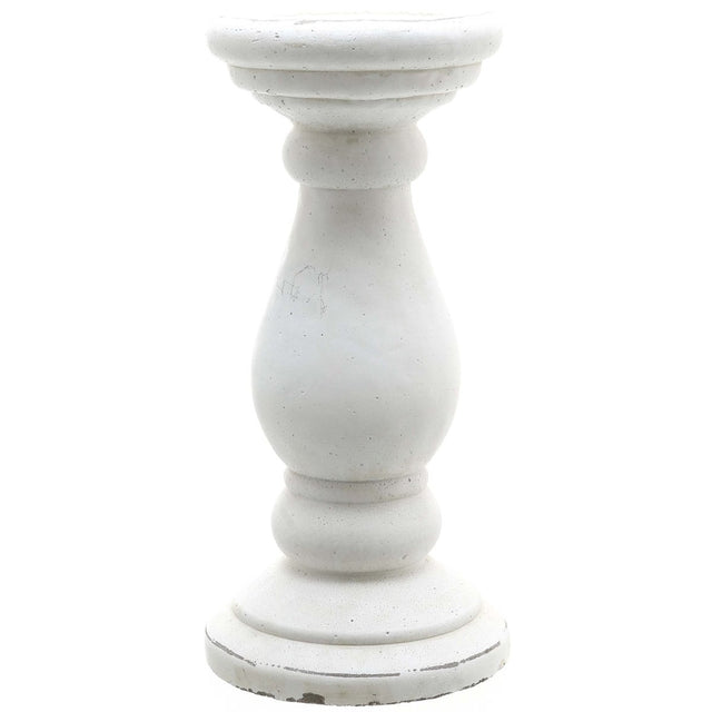Small Matt White Ceramic Candle Holder - Designer Luxury Candle Holders Luxury Home Decor Garden & Outdoor And Gifts