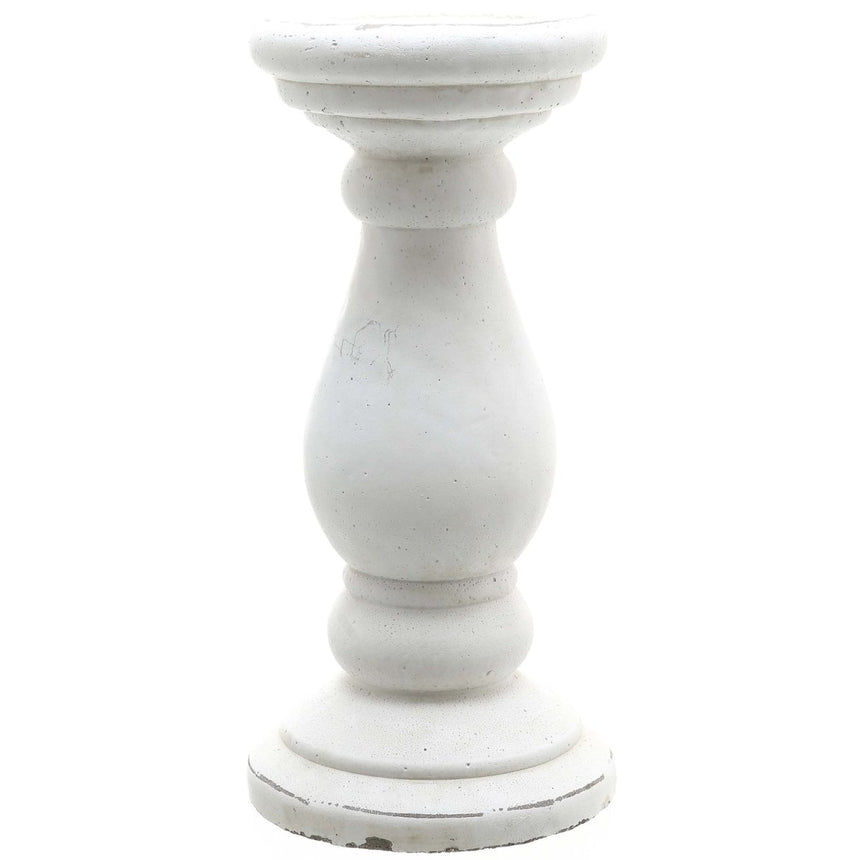 Small Matt White Ceramic Candle Holder - Designer Luxury Candle Holders Luxury Home Decor Garden & Outdoor And Gifts