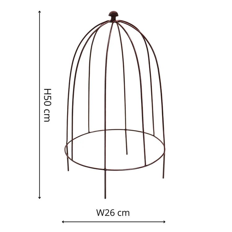 Small Outdoor Garden Metal Plant Support Bronze Finish - Frost Resistant, Protective Coating Quality Home Decor Garden & Outdoor Living and Gifts