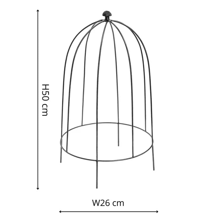 Small Outdoor Garden Metal Plant Support Zinc Finish - Frost Resistant, Outdoor Coating Quality Home Decor Garden & Outdoor Living and Gifts