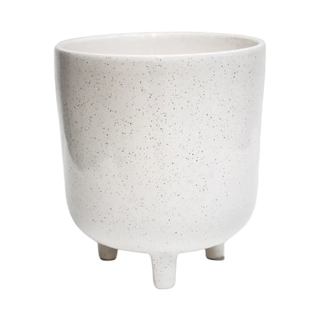 Small White & Grey Speckled Indoor Plant Pot Luxury Home Decor Garden & Outdoor And Gifts
