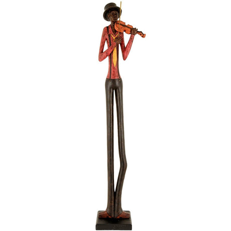 Standing Jazz Band Violinist - Decorative Ornaments UK Luxury Home Decor Garden & Outdoor And Gifts