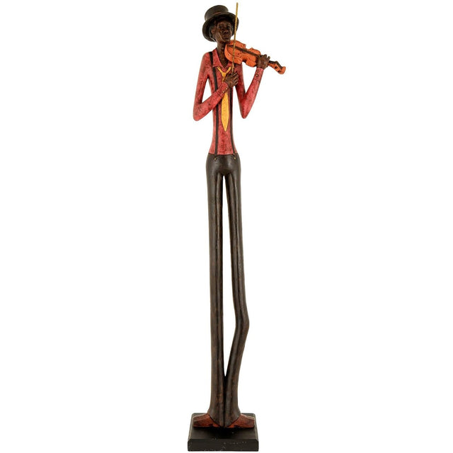Standing Jazz Band Violinist - Decorative Ornaments UK Luxury Home Decor Garden & Outdoor And Gifts