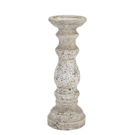 Stone Ceramic Column Candle Holder - Designer Luxury Candle Holders Luxury Home Decor Garden & Outdoor And Gifts