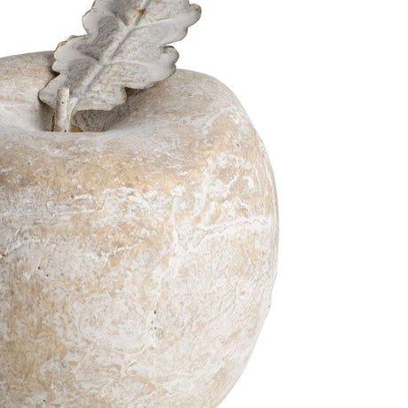 Stone Effect Apple Sculpture Figurine Medium - Decorative Ornaments UK Luxury Home Decor Garden & Outdoor And Gifts