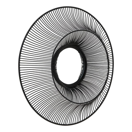 Stunning Round Chico Black Wire Mirror 61cm - Wall Mirrors UK Luxury Home Decor Garden & Outdoor And Gifts