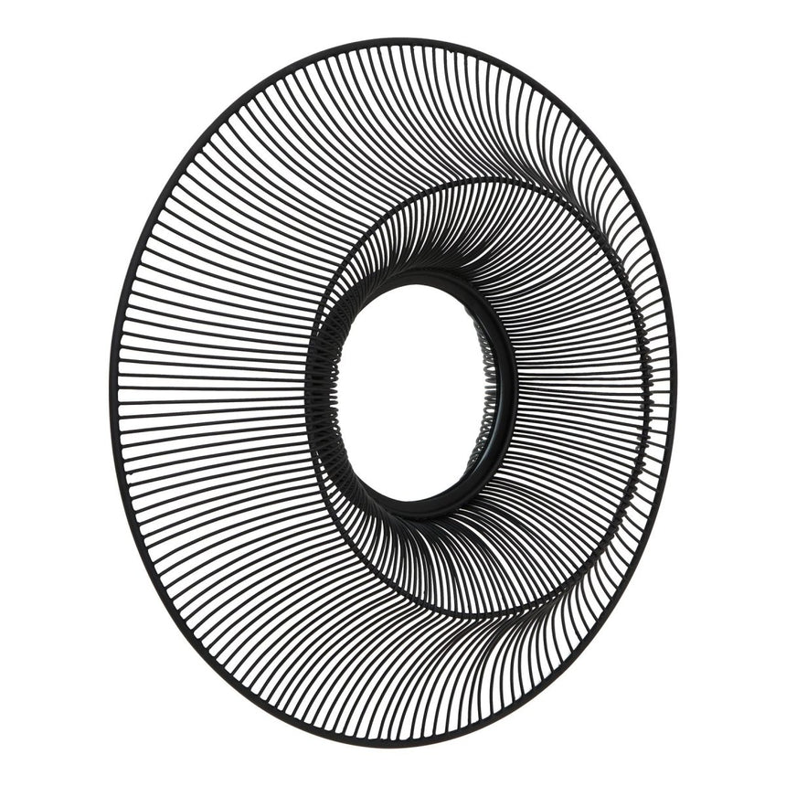 Stunning Round Chico Black Wire Mirror 61cm - Wall Mirrors UK Luxury Home Decor Garden & Outdoor And Gifts