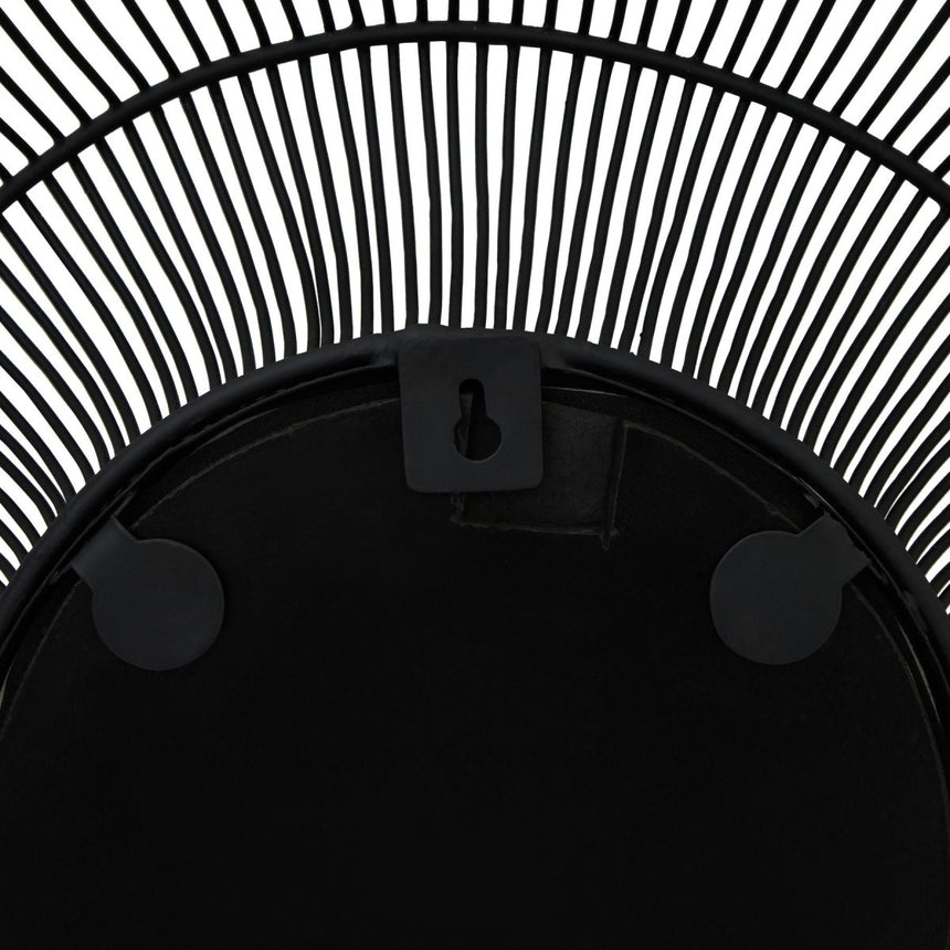 Stunning Round Chico Black Wire Mirror 61cm - Wall Mirrors UK Luxury Home Decor Garden & Outdoor And Gifts