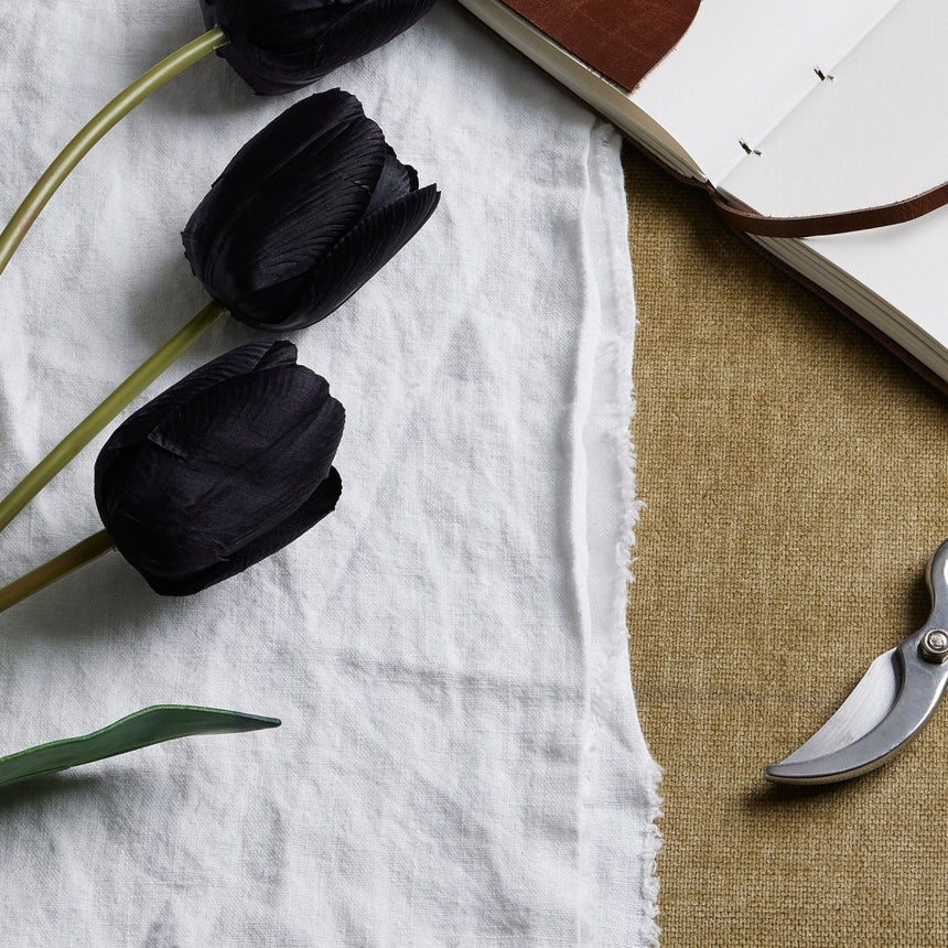 Tall Black Triple Tulip - Luxury Artificial Flower Single Stem Luxury Home Decor Garden & Outdoor And Gifts