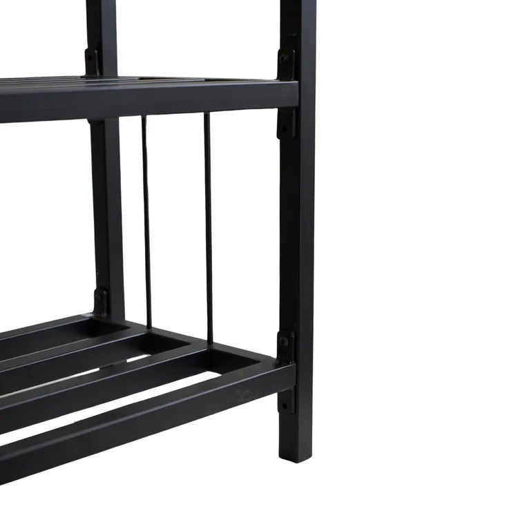 Tall Square Shelved Log Storage H120cm Luxury Home Decor Garden & Outdoor And Gifts