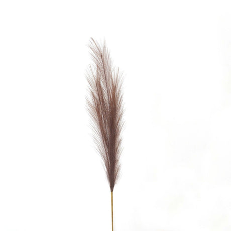 Taupe Faux Pampas Grass - Luxury Artificial Flower Single Stem Luxury Home Decor Garden & Outdoor And Gifts
