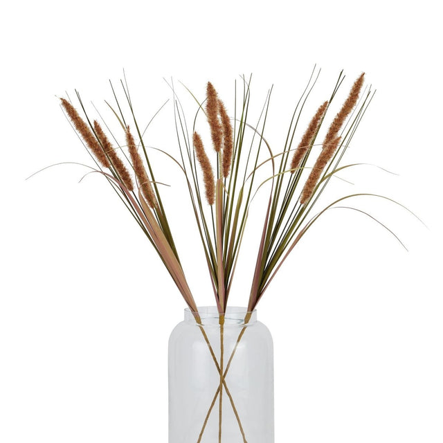 Terracotta Triple Grass - Luxury Artificial Flower Single Stem Luxury Home Decor Garden & Outdoor And Gifts