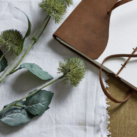 Thistle Globe - Luxury Artificial Flower Single Stem Luxury Home Decor Garden & Outdoor And Gifts