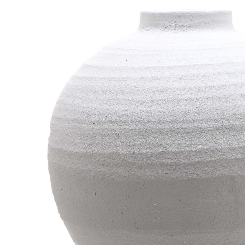 Tiber Large Matt White Ceramic Vase - Decorative Ceramic Vases UK Luxury Home Decor Garden & Outdoor And Gifts