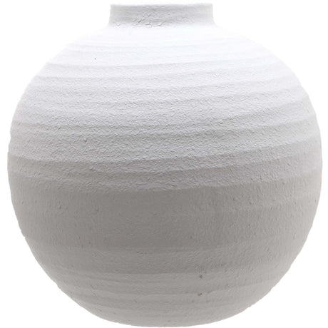 Tiber Large Matt White Ceramic Vase - Decorative Ceramic Vases UK Luxury Home Decor Garden & Outdoor And Gifts