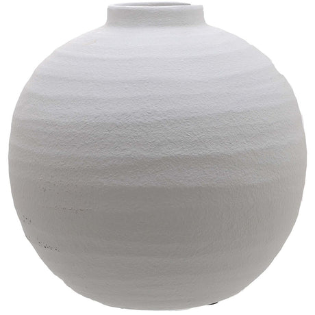 Tiber Matt White Ceramic Vase - Decorative Ceramic Vases UK Luxury Home Decor Garden & Outdoor And Gifts
