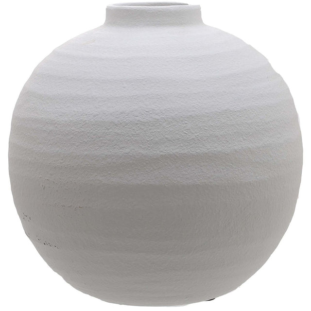 Tiber Matt White Ceramic Vase - Decorative Ceramic Vases UK Luxury Home Decor Garden & Outdoor And Gifts