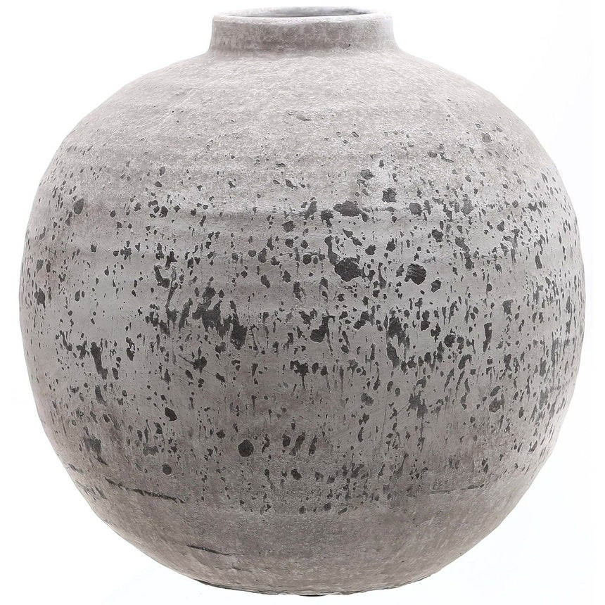 Tiber Stone Finish Ceramic Vase - Stone Ceramic Vases UK Luxury Home Decor Garden & Outdoor And Gifts