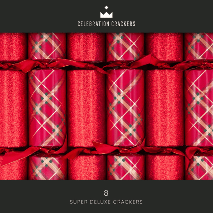 Traditional Tartan Christmas Crackers – FSC Mix 14in Set of 8 | Decor Sanctuary Quality Home Decor Garden & Outdoor Living and Gifts