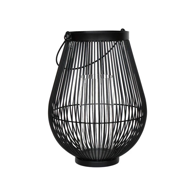 Venere Large Outdoor Garden Lantern Black Metal - Creates Restful & Intimate Environment Quality Home Decor Garden & Outdoor Living and Gifts