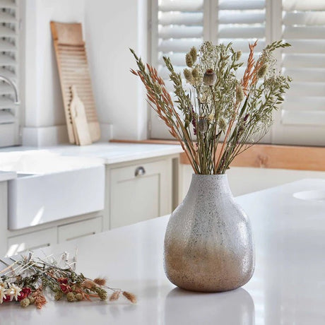 Verre Round Gold Frosted Vase H26Cm W21Cm Luxury Home Decor Garden & Outdoor And Gifts