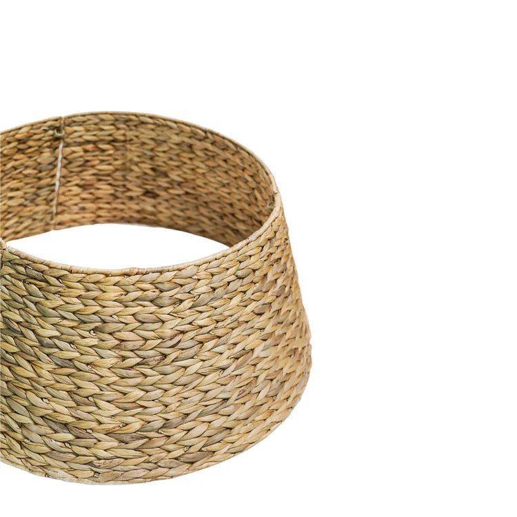 Water Hyacinth Christmas Tree Skirt - Foldable, Natural Brown Quality Home Decor Garden & Outdoor Living and Gifts