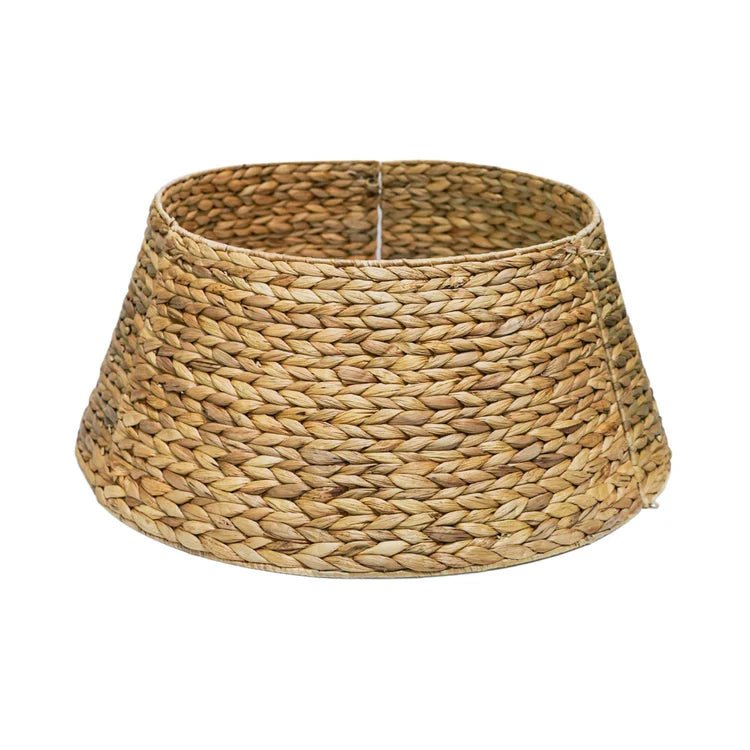 Water Hyacinth Christmas Tree Skirt - Foldable, Natural Brown Quality Home Decor Garden & Outdoor Living and Gifts