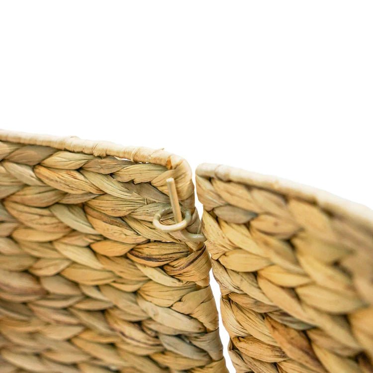 Water Hyacinth Christmas Tree Skirt Round - Foldable, Natural Brown Quality Home Decor Garden & Outdoor Living and Gifts