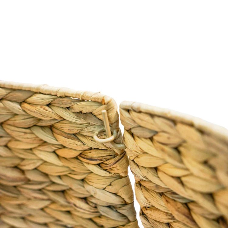 Water Hyacinth Christmas Tree Skirt Square - Foldable, Natural Brown Quality Home Decor Garden & Outdoor Living and Gifts